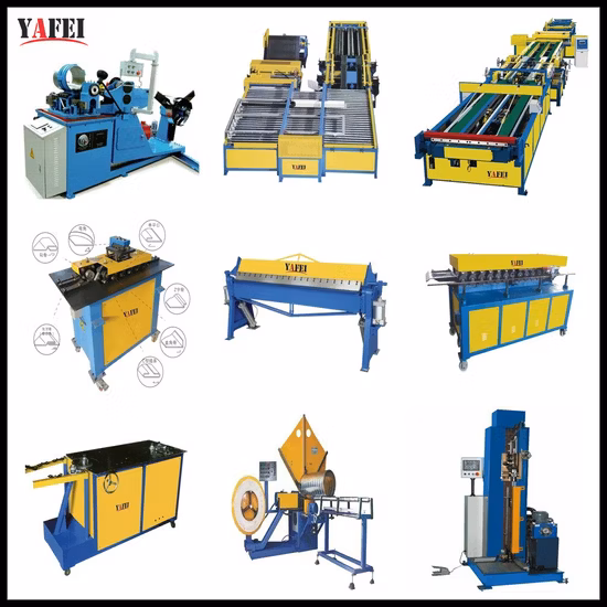 Machine de fabrication de conduits de ventilation pour la fabrication de tubes rectangulaires