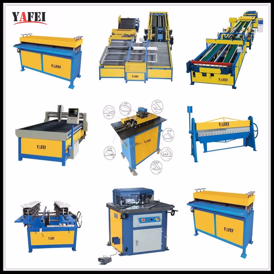 Machine de formage de conduits d'air CVC pour la fabrication de tubes rectangulaires